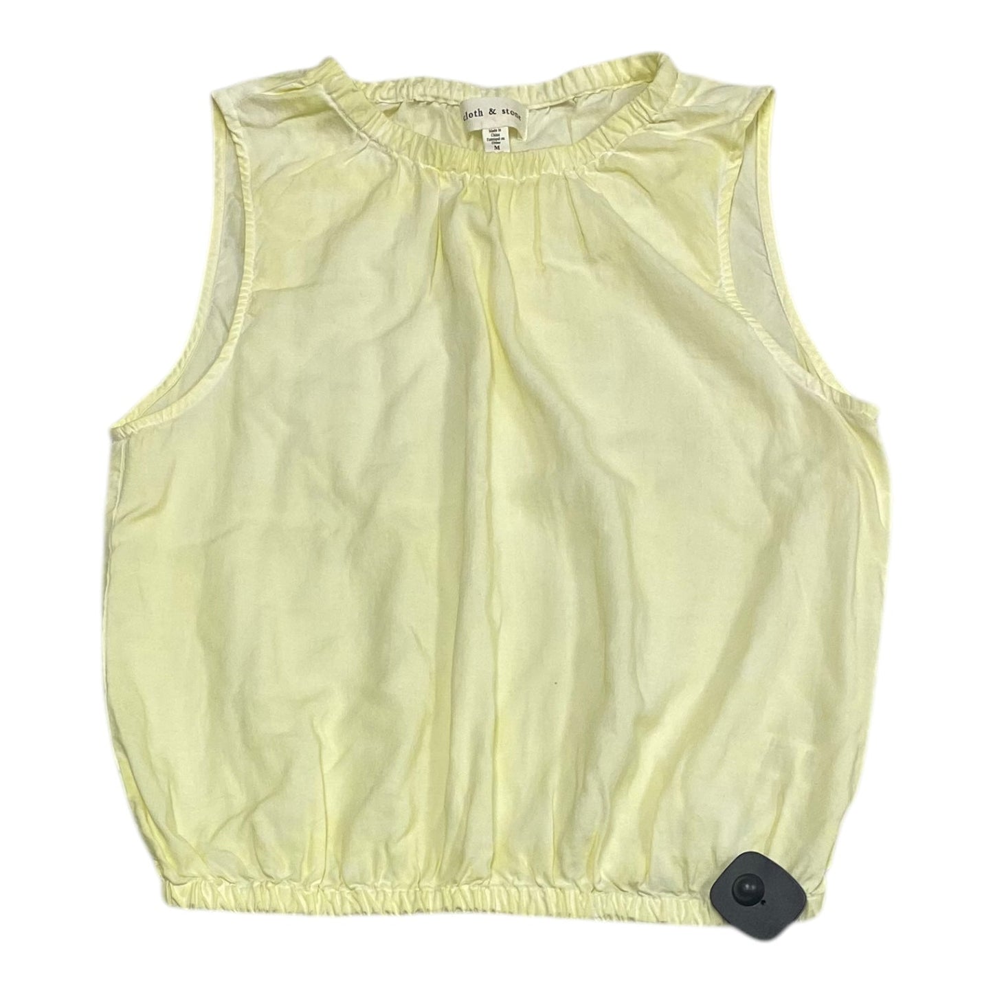 Top Sleeveless By Cloth & Stone In Yellow, Size:M