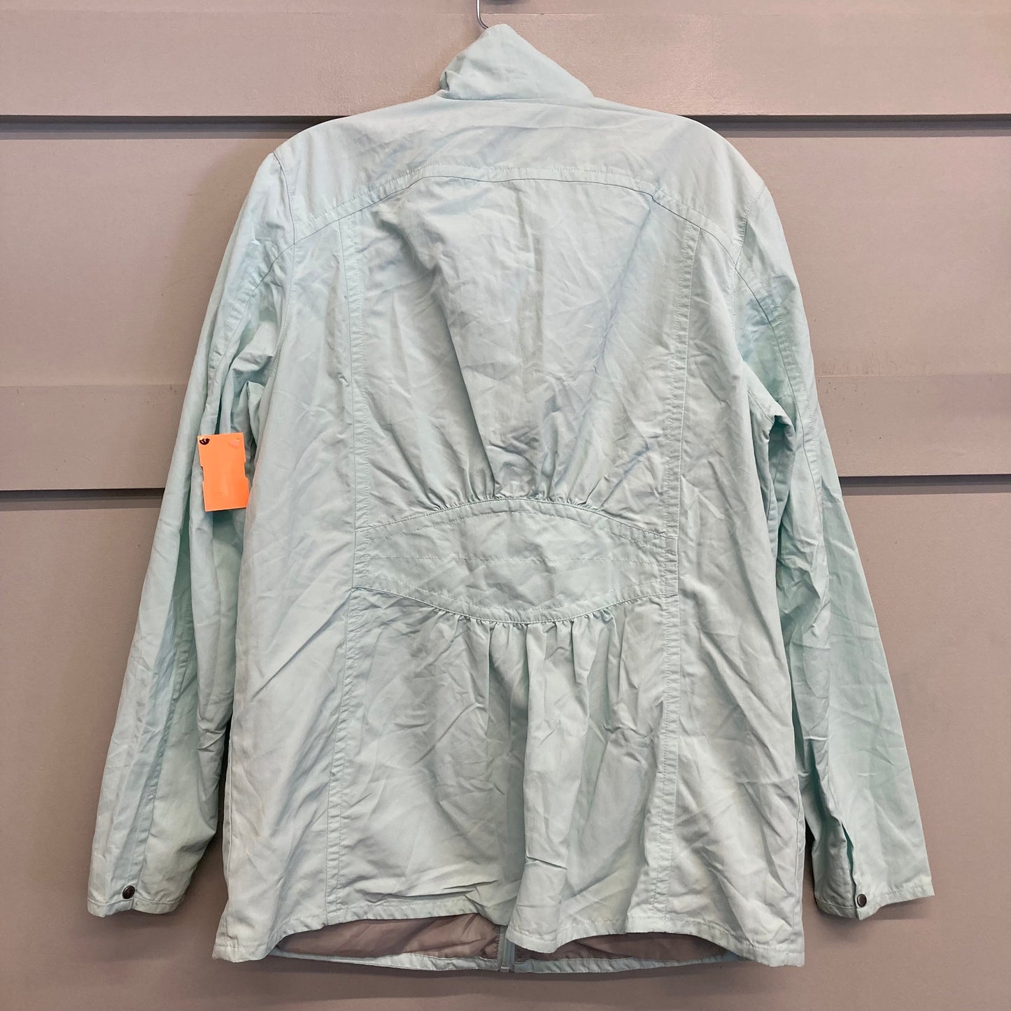 Jacket Windbreaker By Eddie Bauer In Green, Size:L