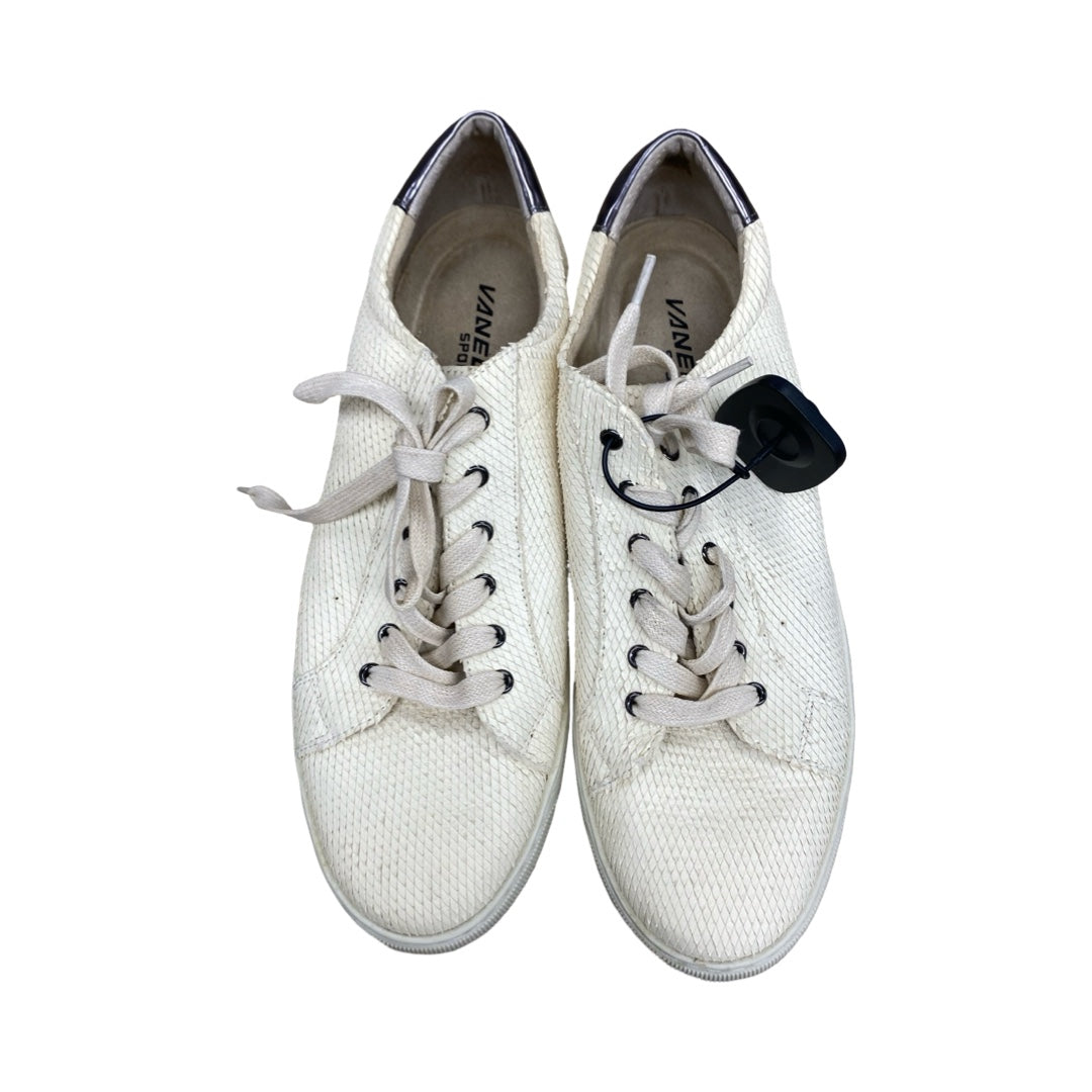 Shoes Sneakers By Vaneli In Cream, Size:11