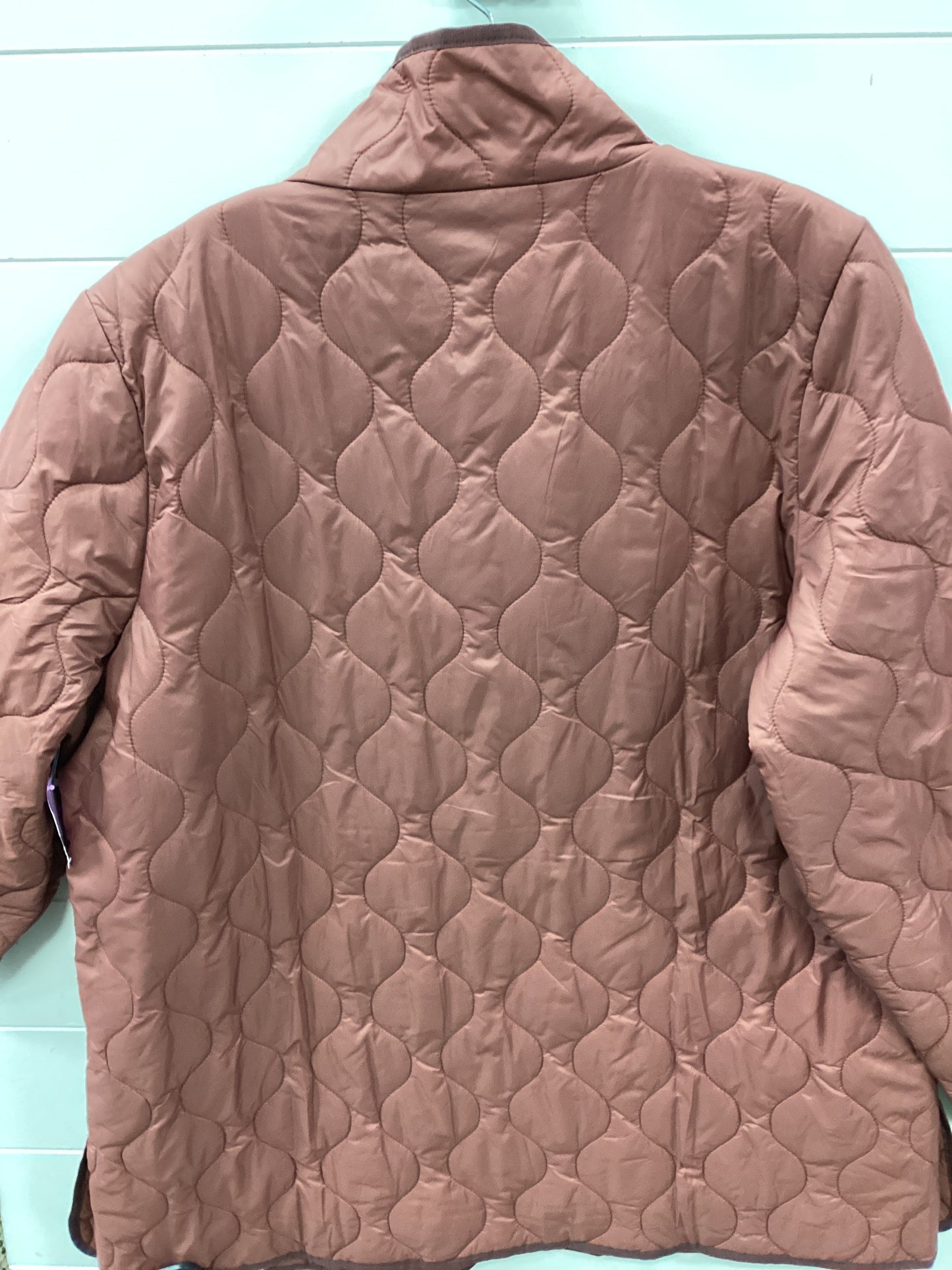 Jacket Puffer & Quilted By Coldwater Creek In Maroon, Size:Xl