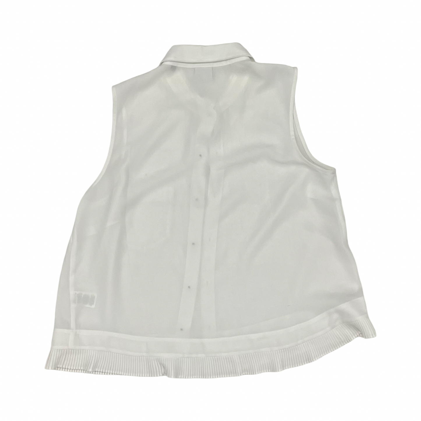 Blouse Sleeveless By Cabi In White, Size:M