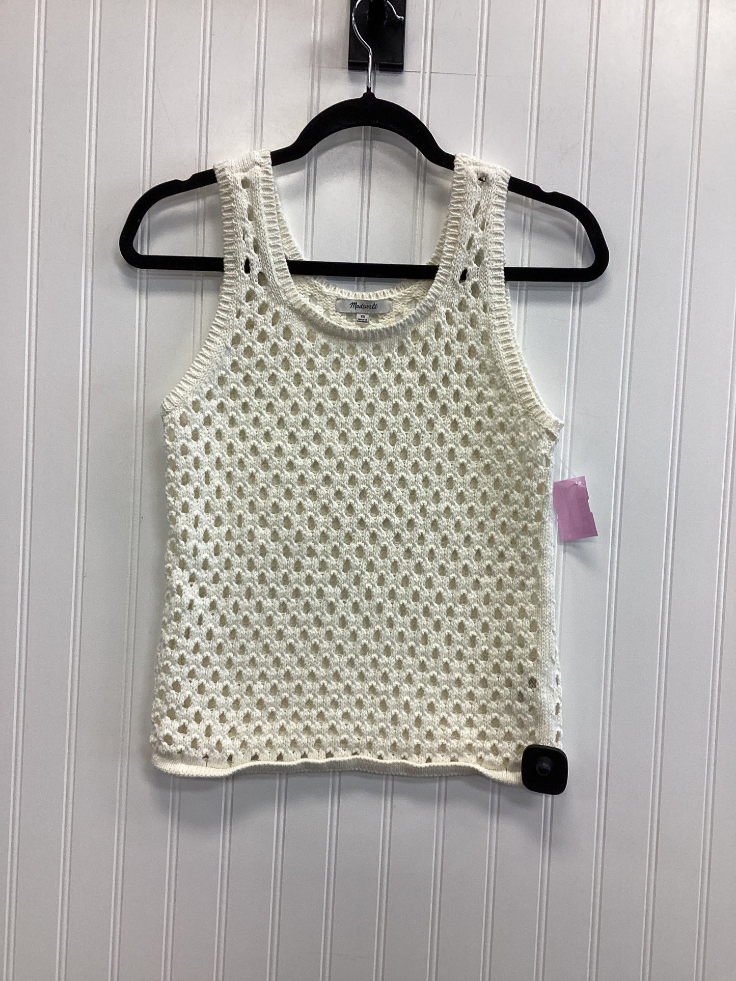 Top Sleeveless By Madewell In Cream, Size:Xs