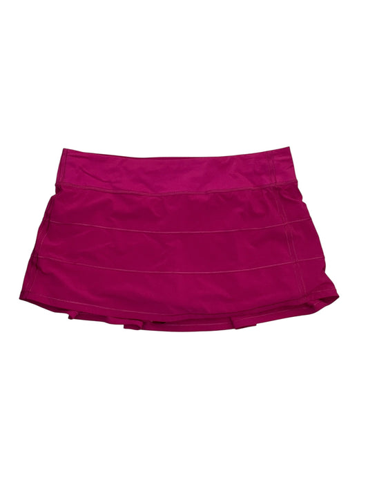 Athletic Skort By Lululemon In Pink, Size:L