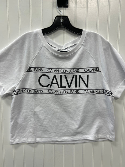 Top Ss By Calvin Klein In White, Size:M