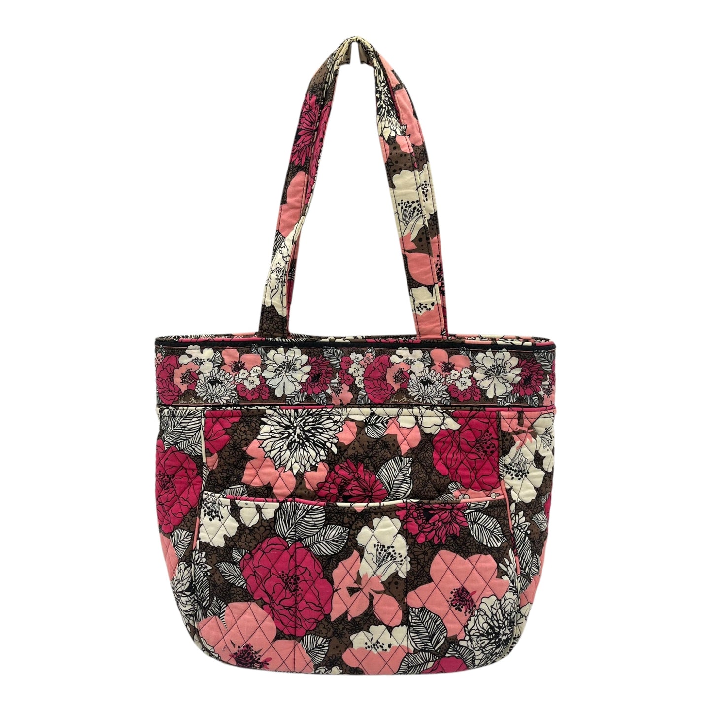 Tote By Vera Bradley In Brown & Pink, Size:Medium