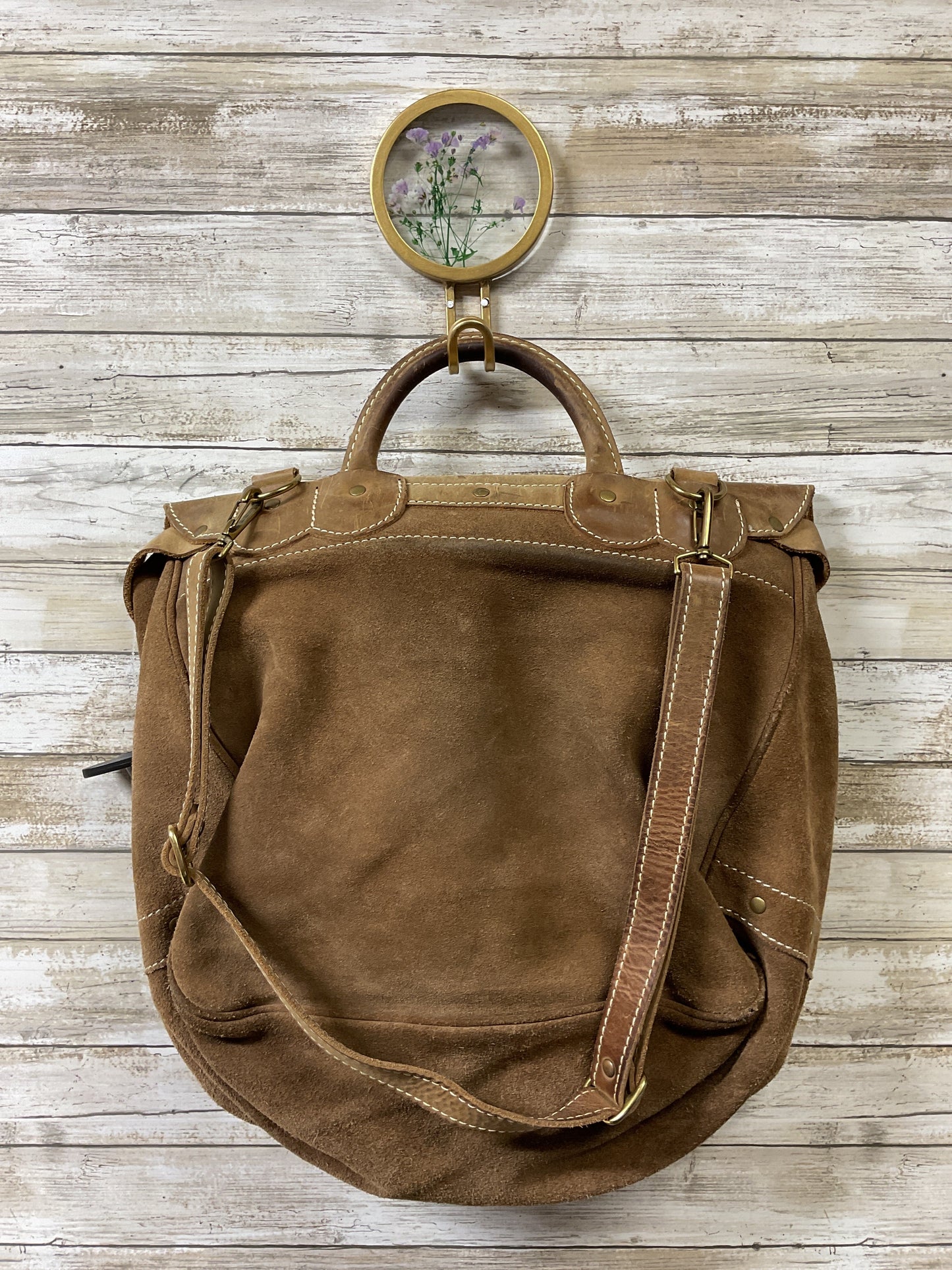 Handbag Leather By Sundance In Brown, Size:Large