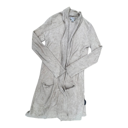 Sweater Cardigan Designer By Barefoot Dreams In Tan, Size:S