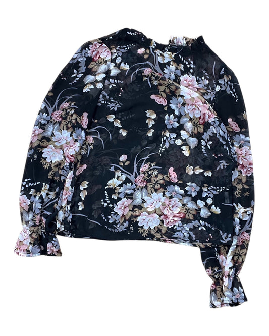 Top Ls By Shein In Black, Size:L