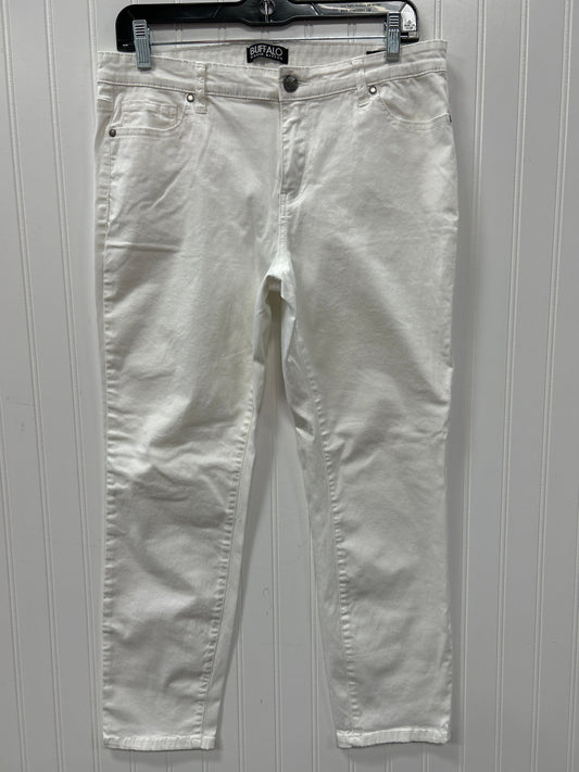 Jeans Skinny By Buffalo David Bitton In White Denim, Size:10