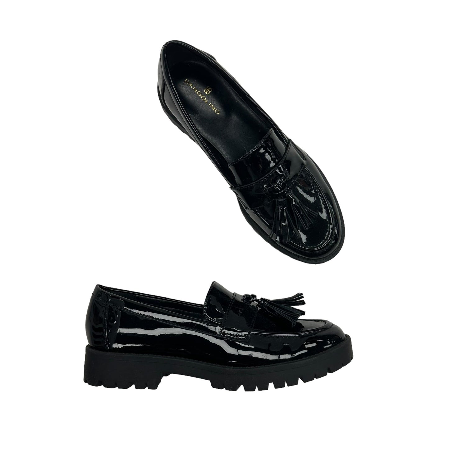 BLACK SHOES FLATS by BANDOLINO, SIZE 6