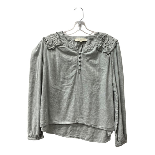 Top Ls By Loft In Grey, Size:Mp