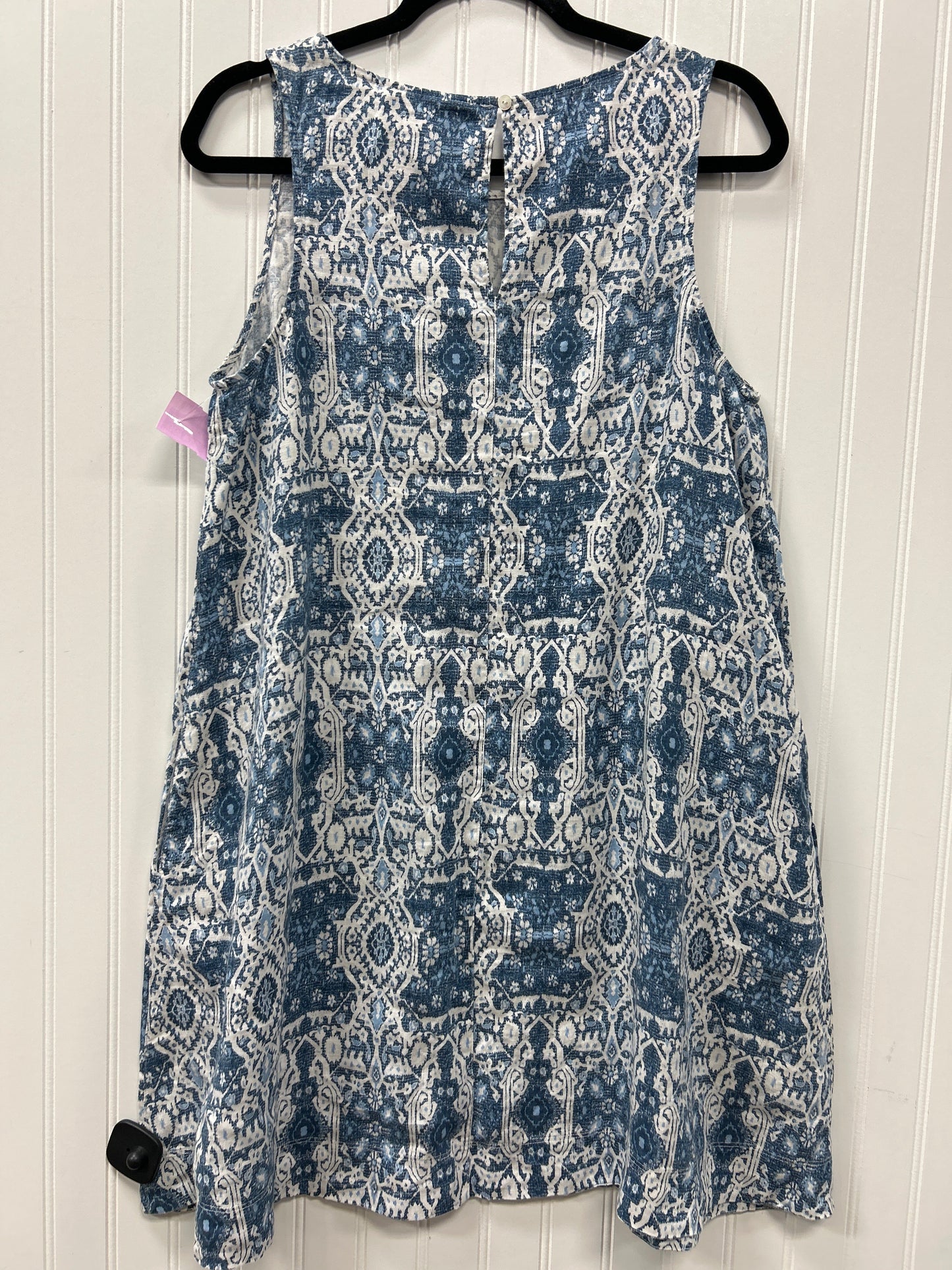 Dress Casual Midi By Rachel Zoe In Blue & White, Size:M