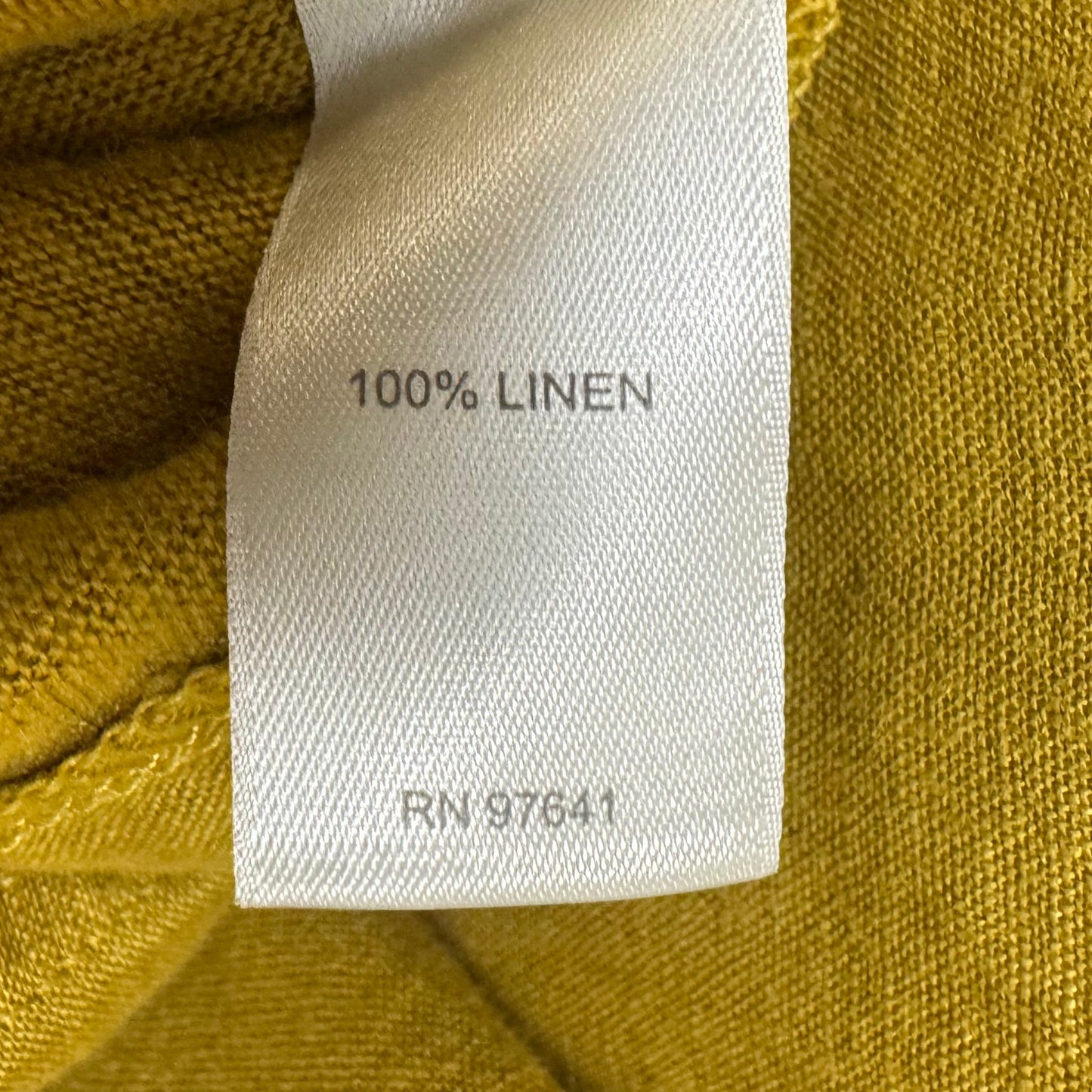 Linen Top Short Sleeve By J. Jill In Chartreuse, Size: S