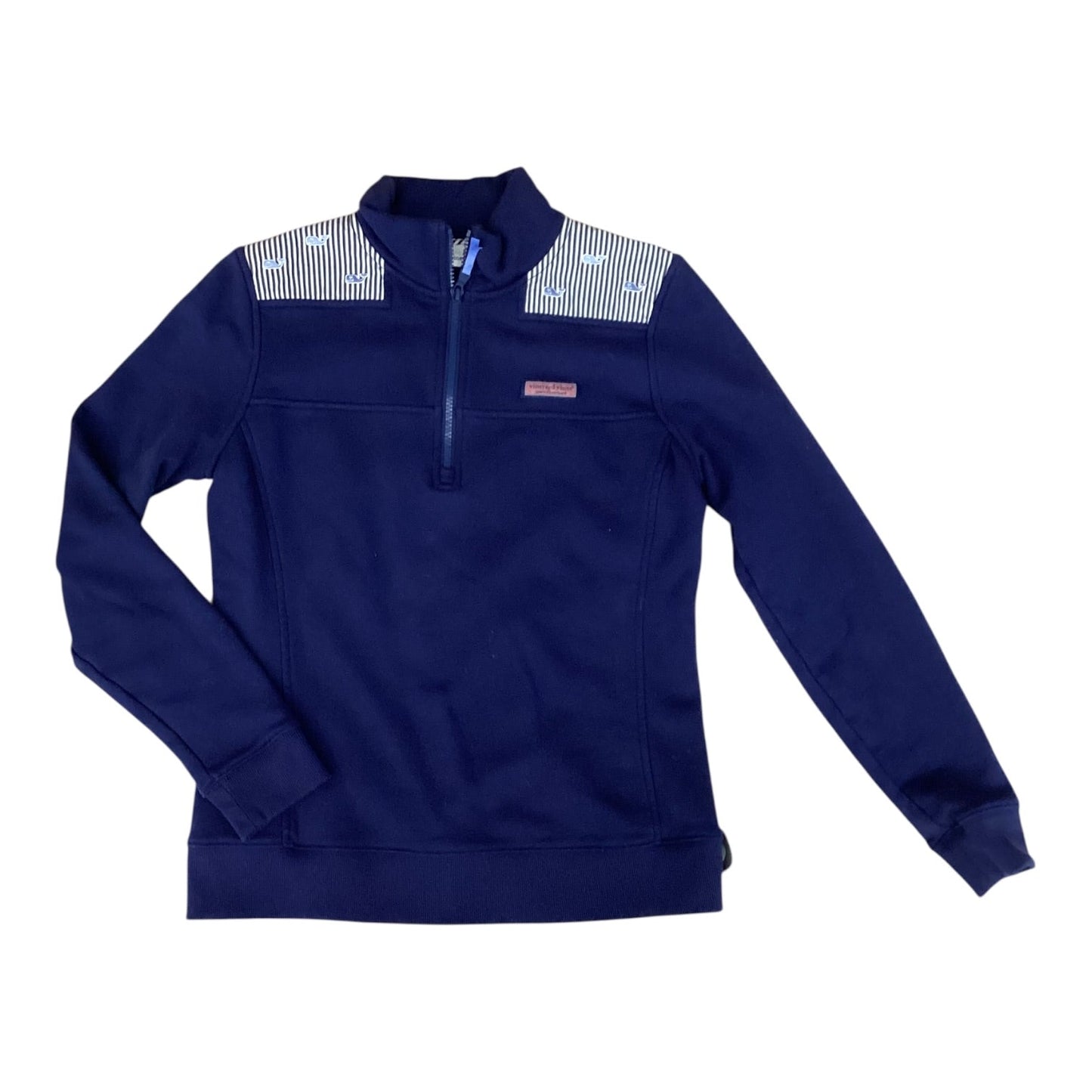 Athletic Sweatshirt Collar By Vineyard Vines In Navy, Size:S