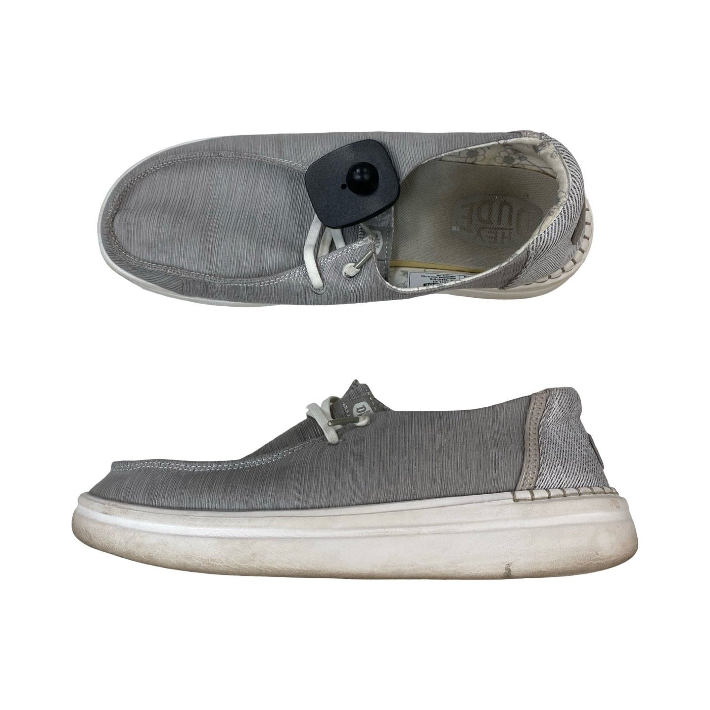 Shoes Athletic By Hey Dude In Grey, Size:9