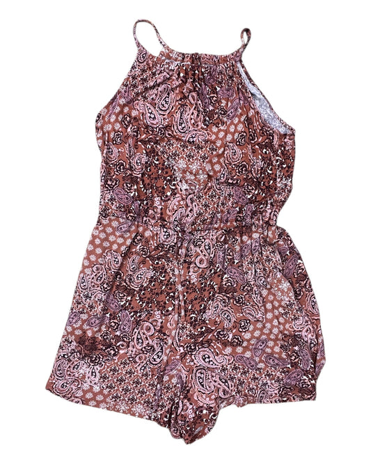 Romper By Maurices In Orange & Pink, Size:M