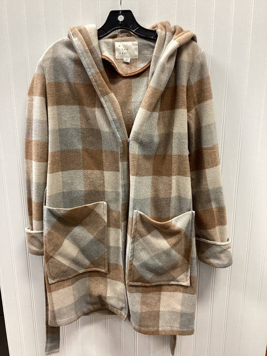 Jacket Fleece By A New Day In Brown & Tan, Size:Xs