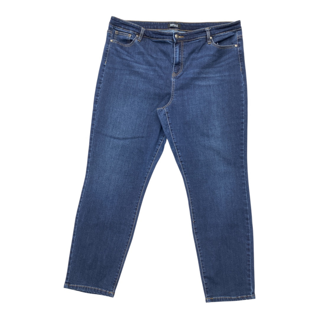 Jeans Skinny By Buffalo David Bitton In Blue Denim, Size:18