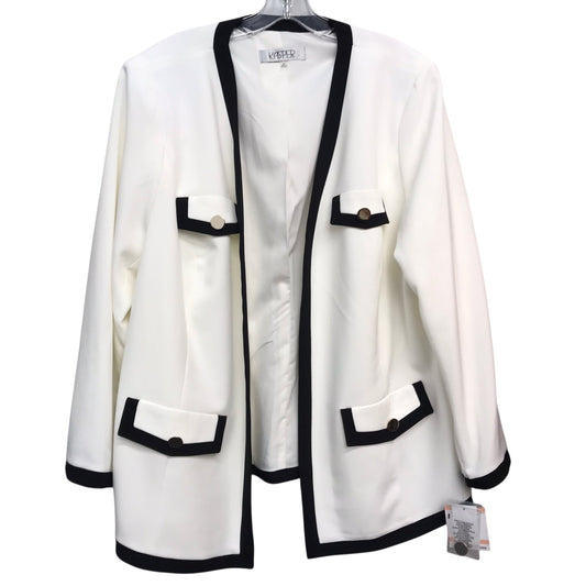 Blazer By Kasper In Cream, Size:2X