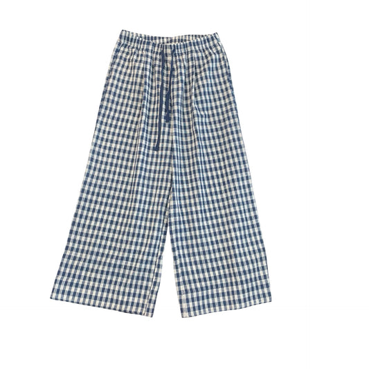 Pants Wide Leg By Pinch In Blue & White, Size:L