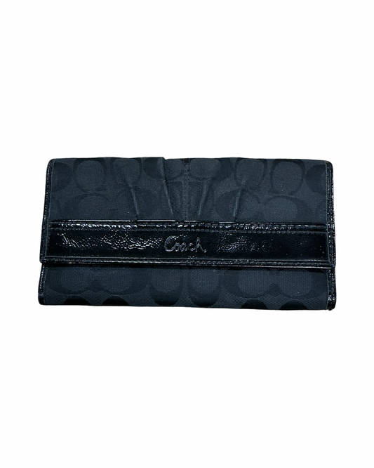 Wallet Designer By Coach In Black, Size:Medium