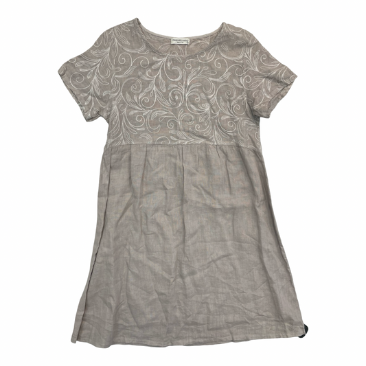 Dress Casual Midi By Terzo Millennio In Cream, Size:S