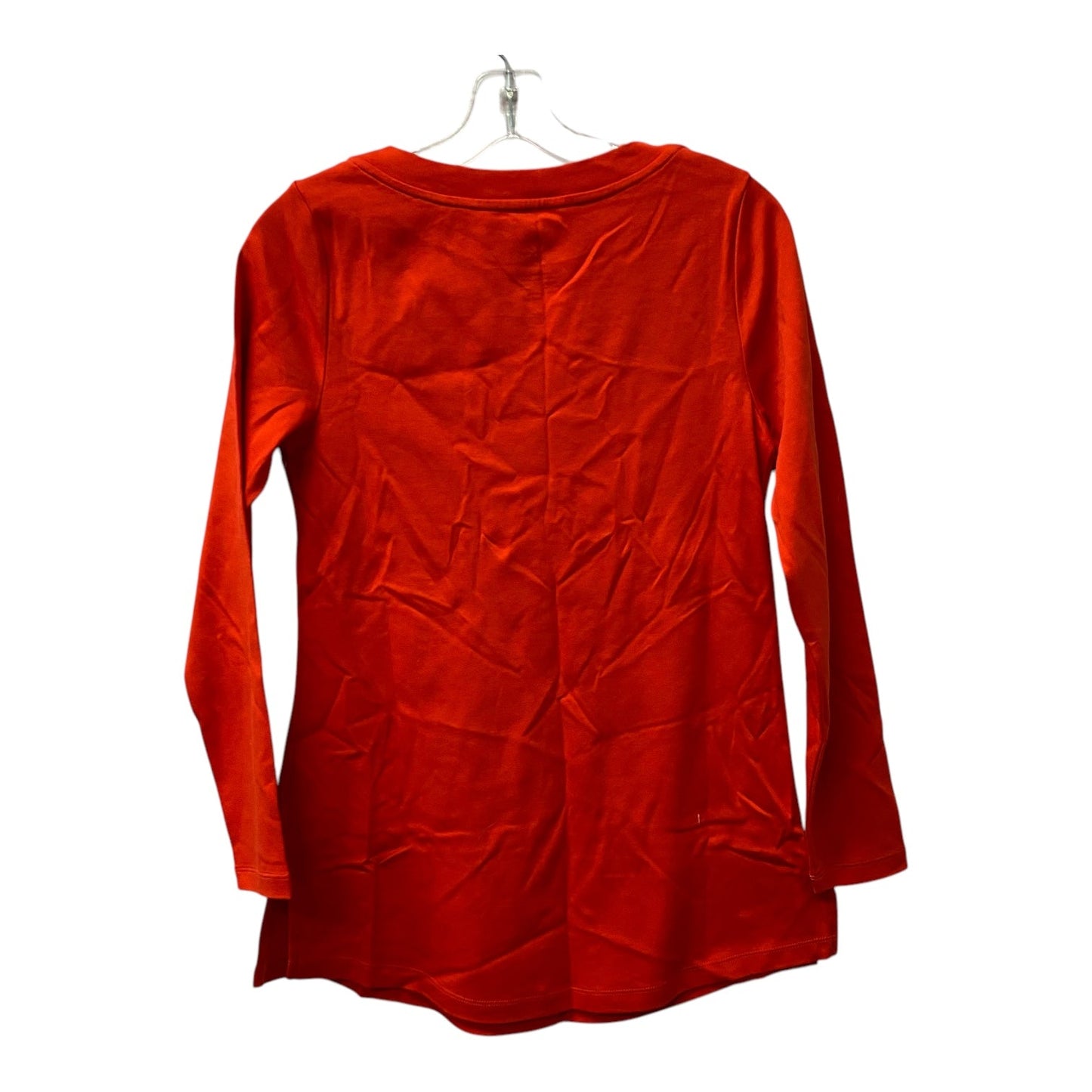 Top Ls Basic By Isaac Mizrahi Live Qvc In Red, Size:Xs