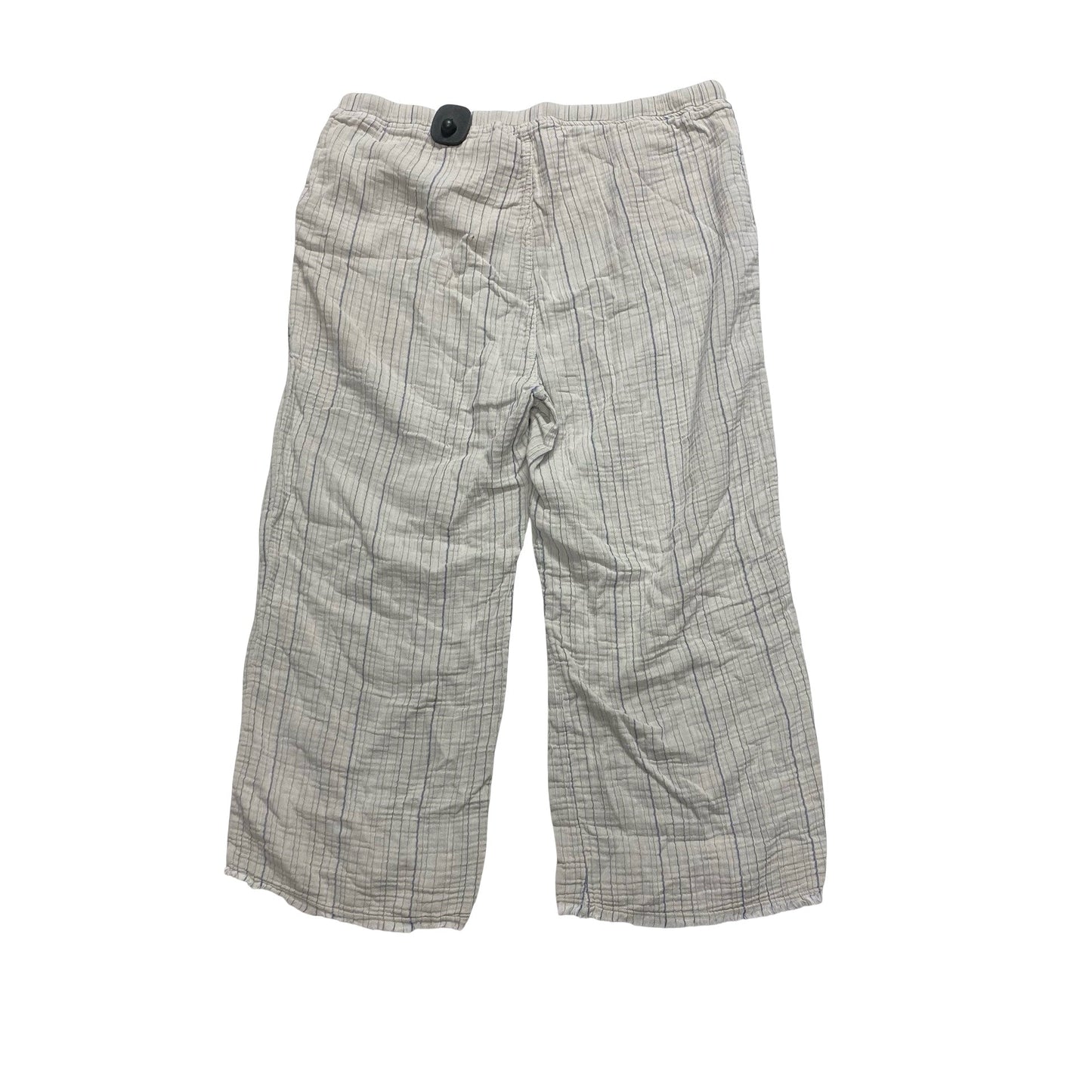 Pants Cropped By Xcvi In Blue & Tan, Size:L
