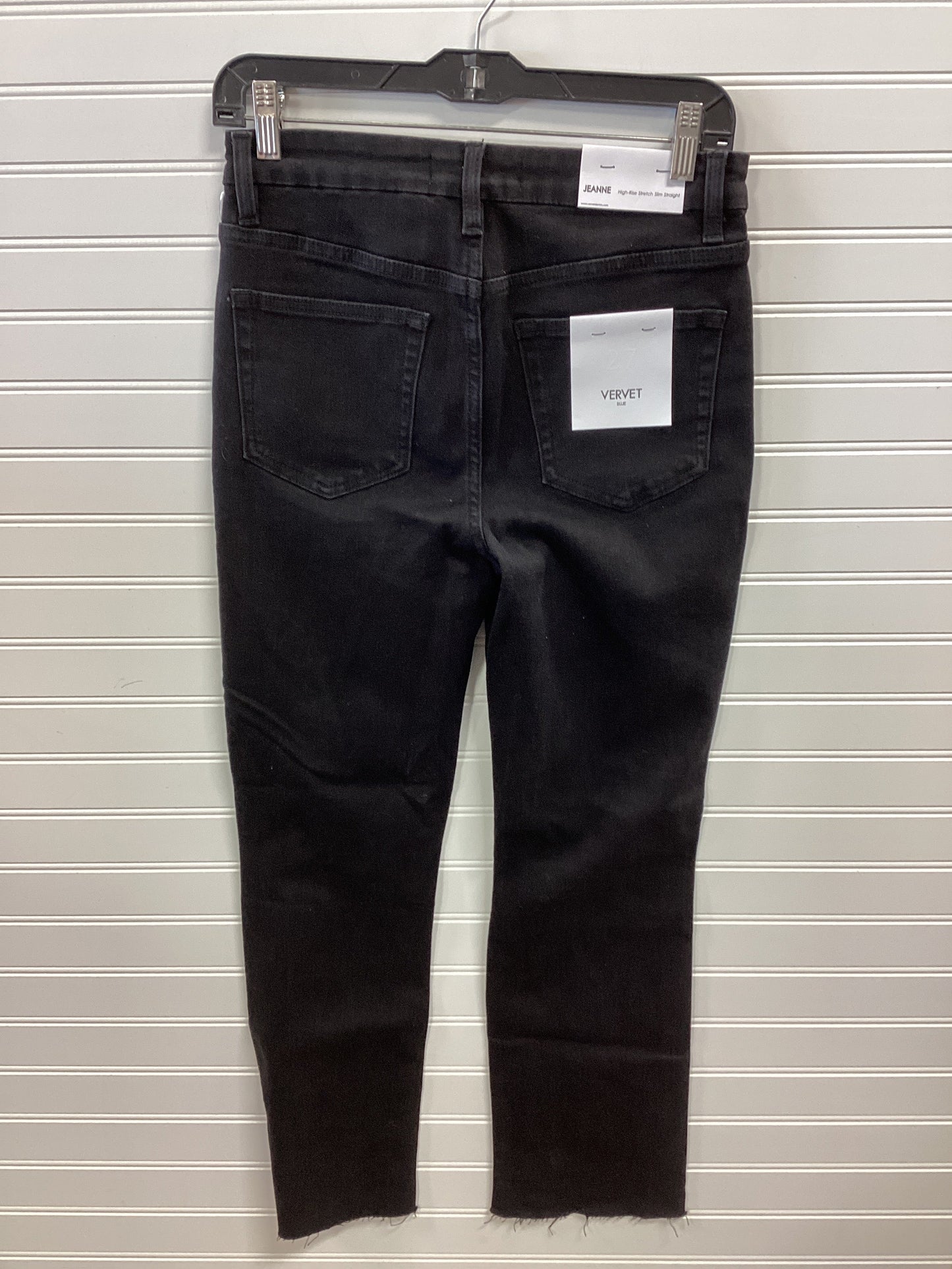 Jeans Cropped By Vervet In Black Denim, Size:4