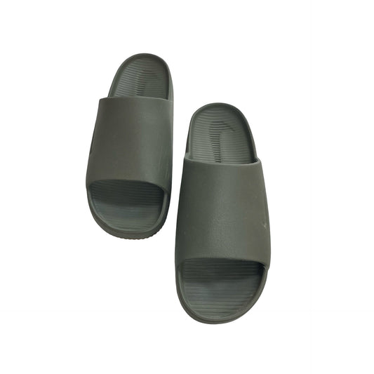 Sandals Heels Block By Nike In Green, Size:10