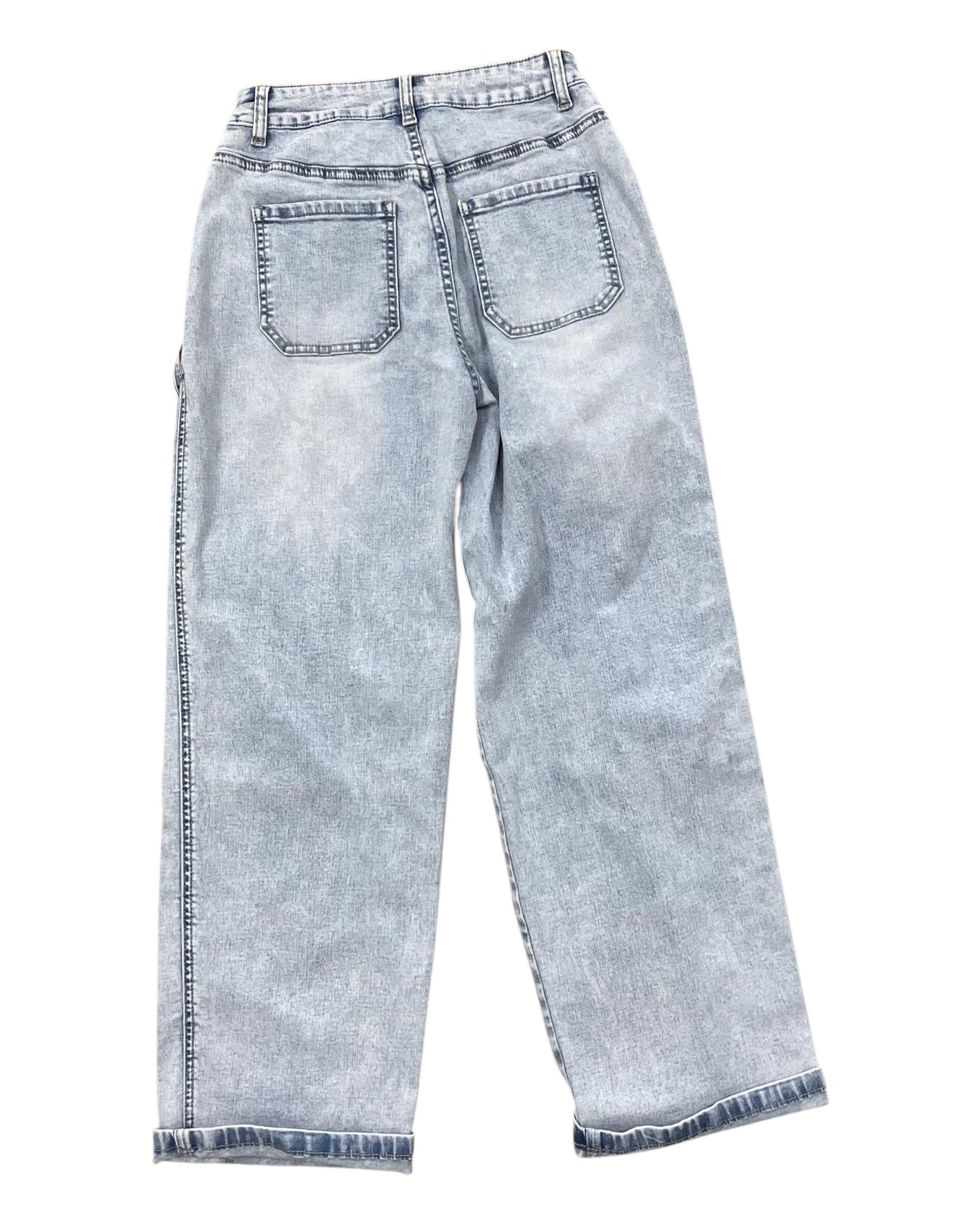 Jeans Wide Leg By Clothes Mentor In Blue Denim, Size:4