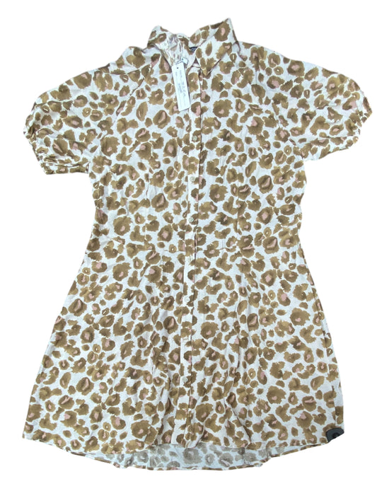 Dress Casual Midi By Angela Plus In Animal Print, Size:Xl
