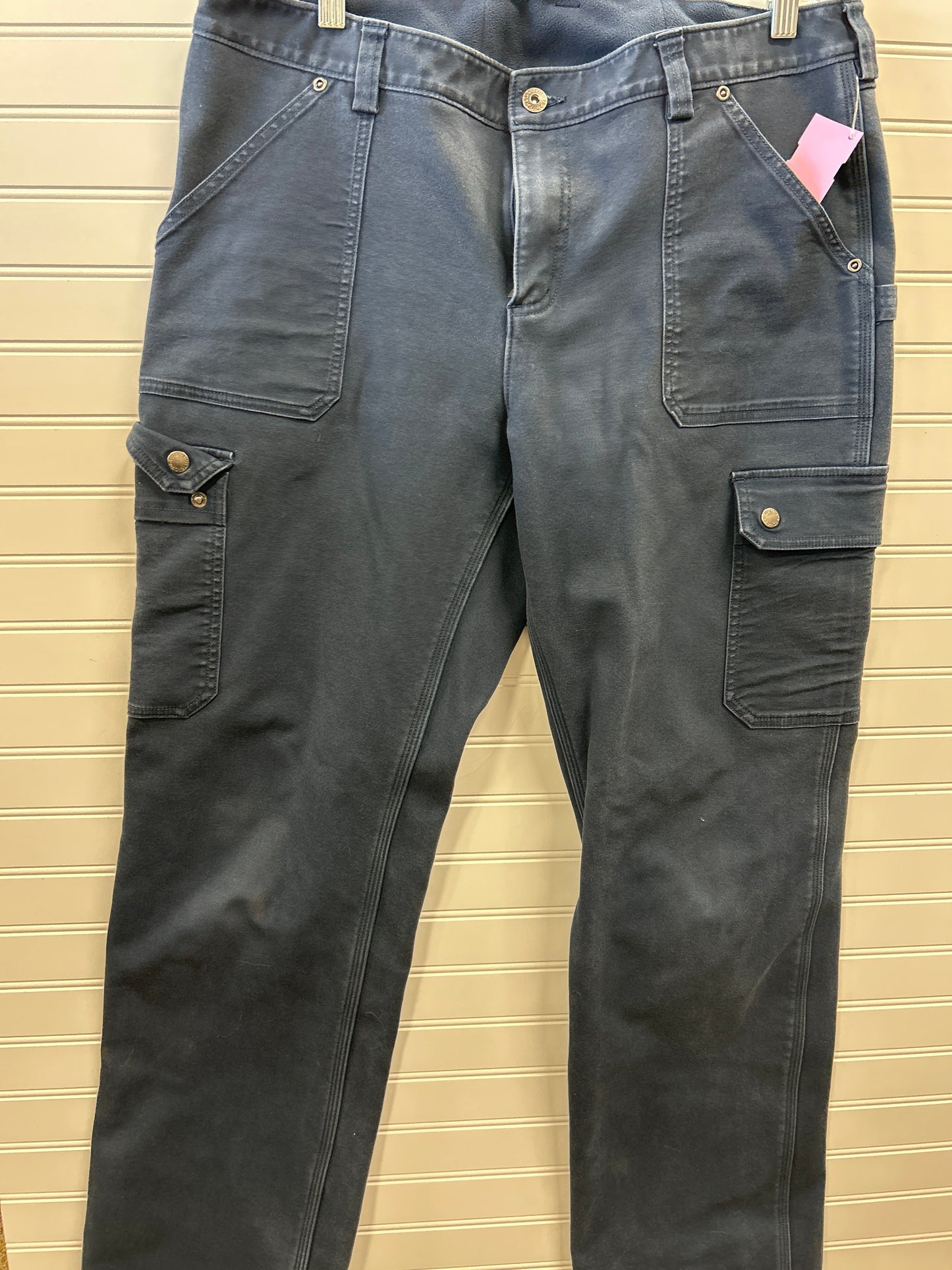 Pants Cargo & Utility By Duluth Trading In Navy, Size:14L