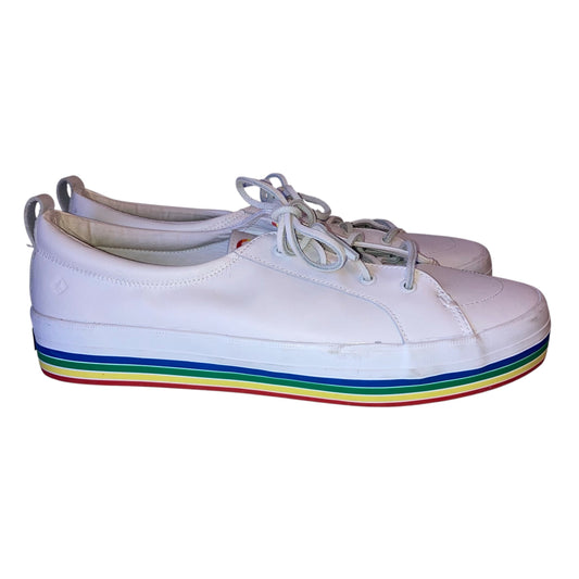 Shoes Flats By Sperry In White, Size:12