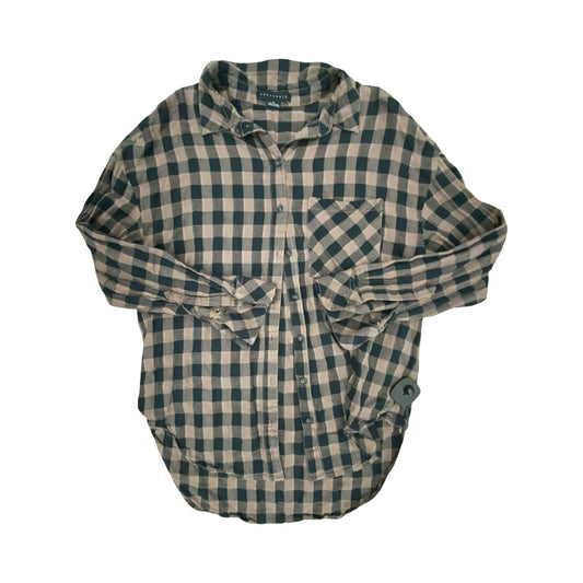 Top Ls By Sanctuary In Plaid Pattern, Size:M