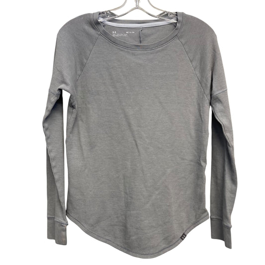 Athletic Top Ls Crewneck By Under Armour In Grey, Size:S