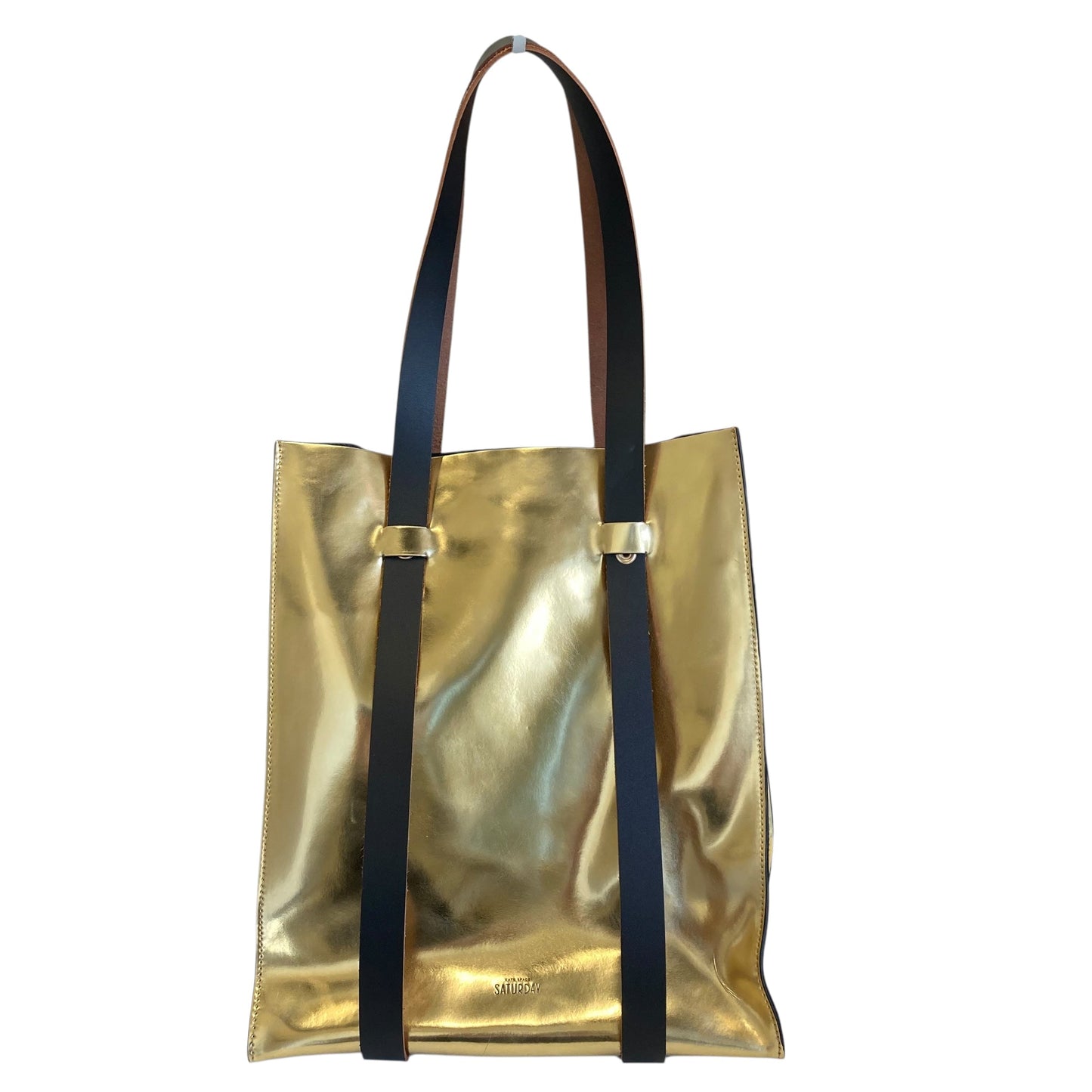 Tote Designer By Kate Spade In Gold, Size:Medium