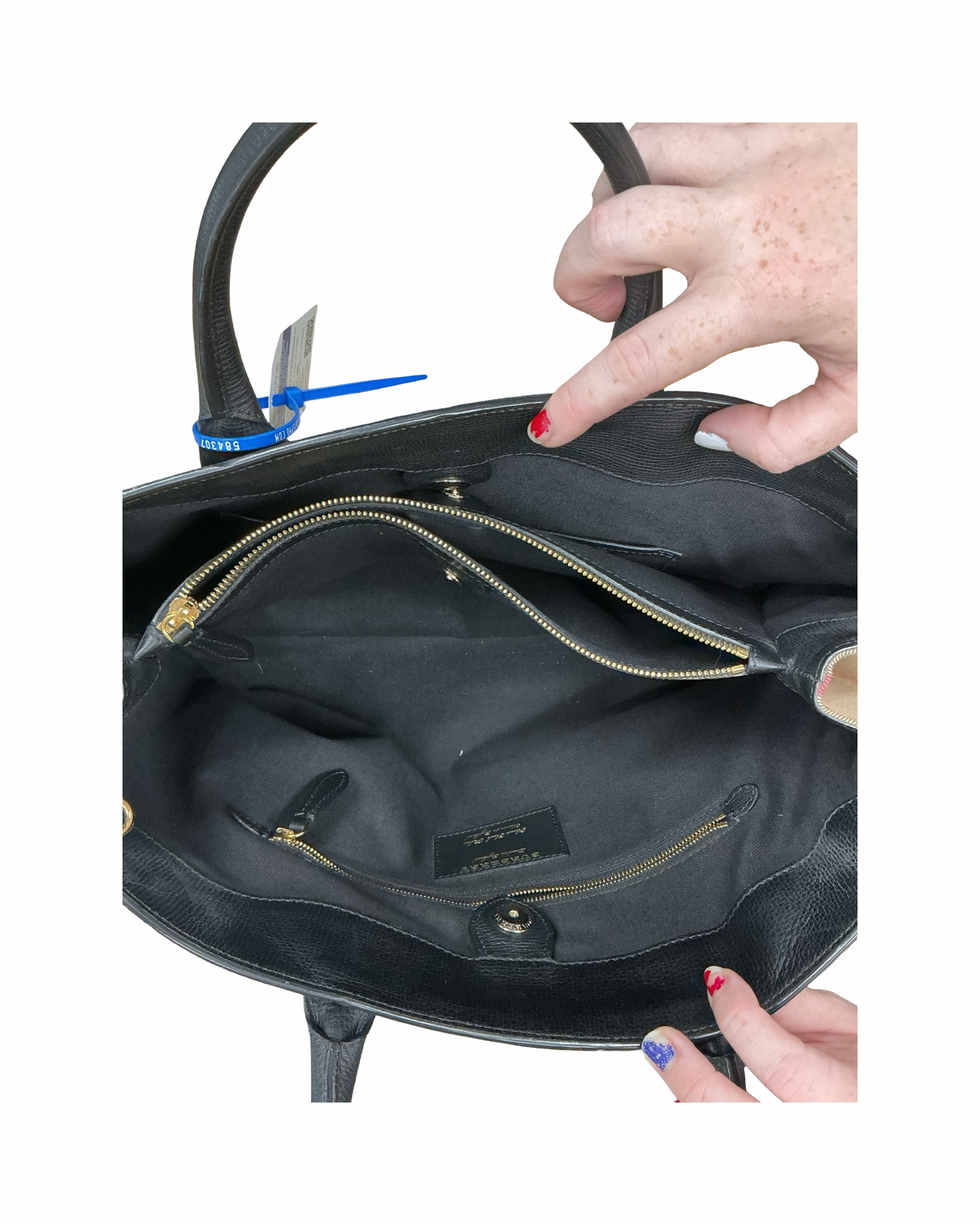 Handbag Luxury Designer By Burberry In Black, Size:Large