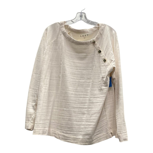 Top Ls By Loft In Ivory, Size:Xl