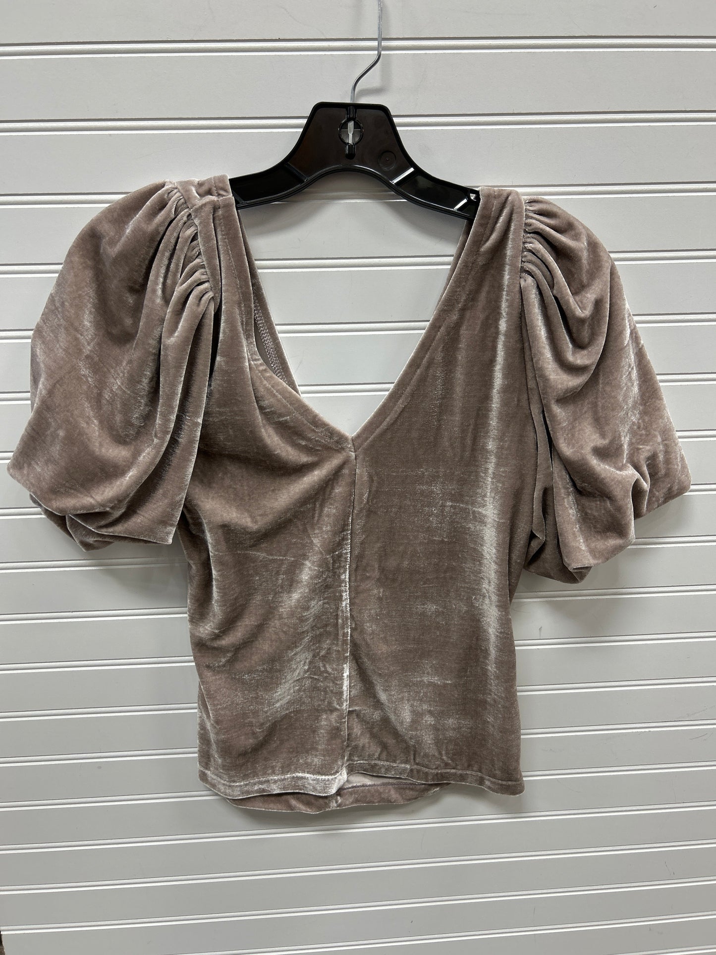 Blouse Ss By Free People In Taupe, Size:M