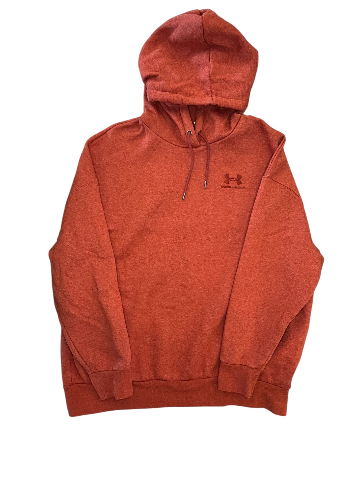Athletic Sweatshirt Hoodie By Under Armour In Orange, Size:L