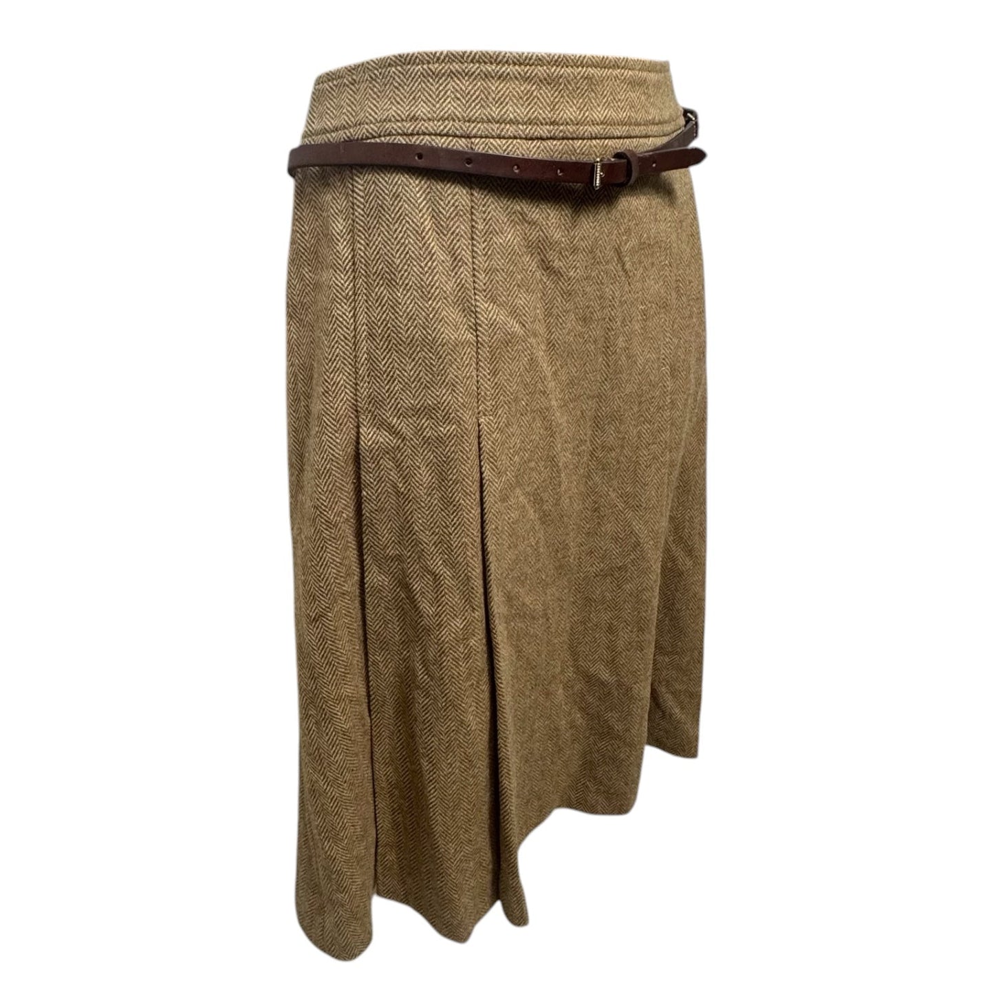 Skirt Luxury Designer By Burberry In Tan, Size: 4