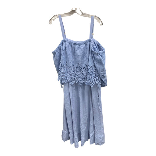 Dress Casual Short By Bloomchic In Blue, Size:2X