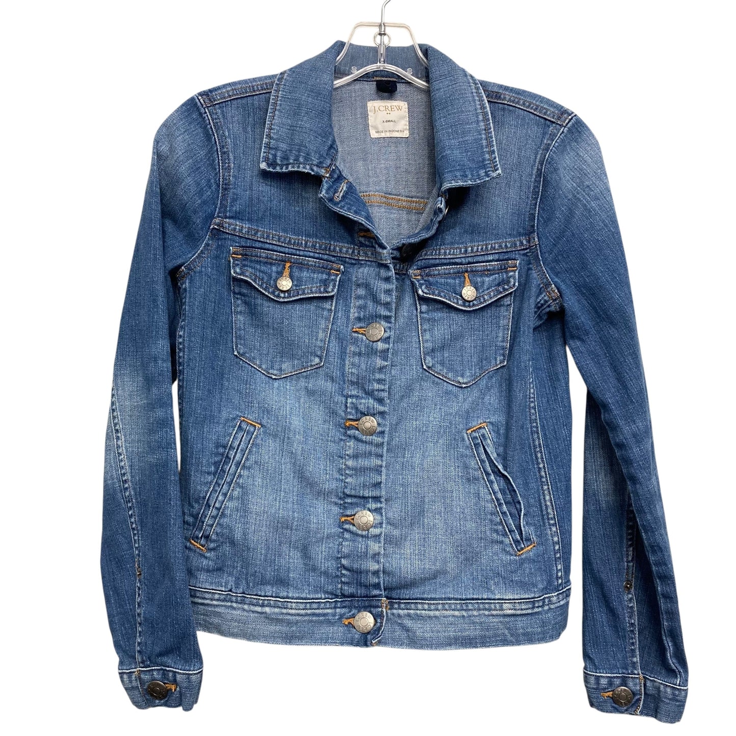 Jacket Denim By J. Crew In Blue Denim, Size:Xs