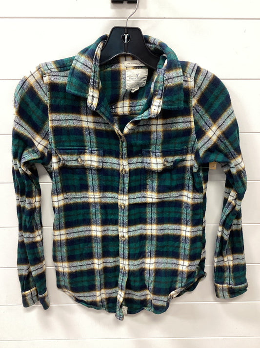 Top Ls By American Eagle In Gold & Green, Size:S