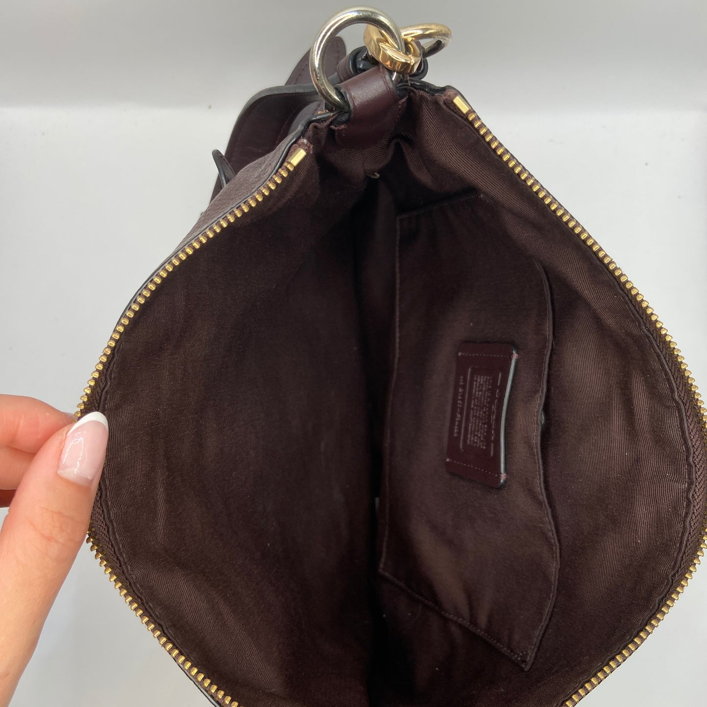 Crossbody Designer By Coach, Size: Medium