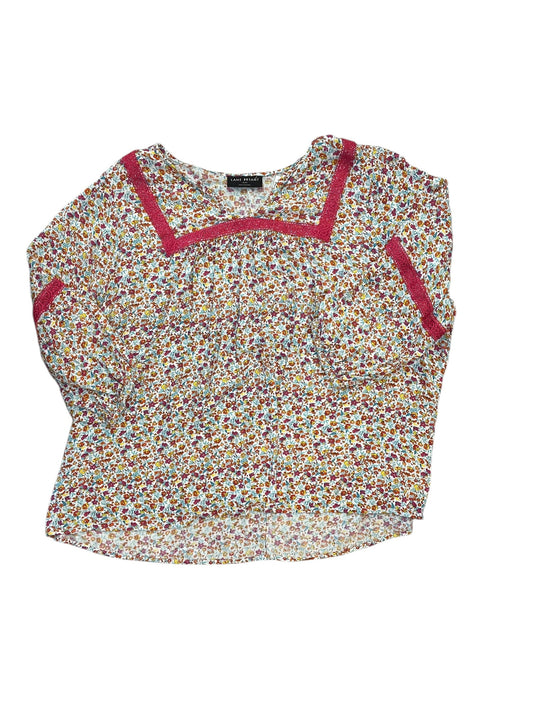 Top 3/4 Sleeve By Lane Bryant In Floral Print, Size:3X