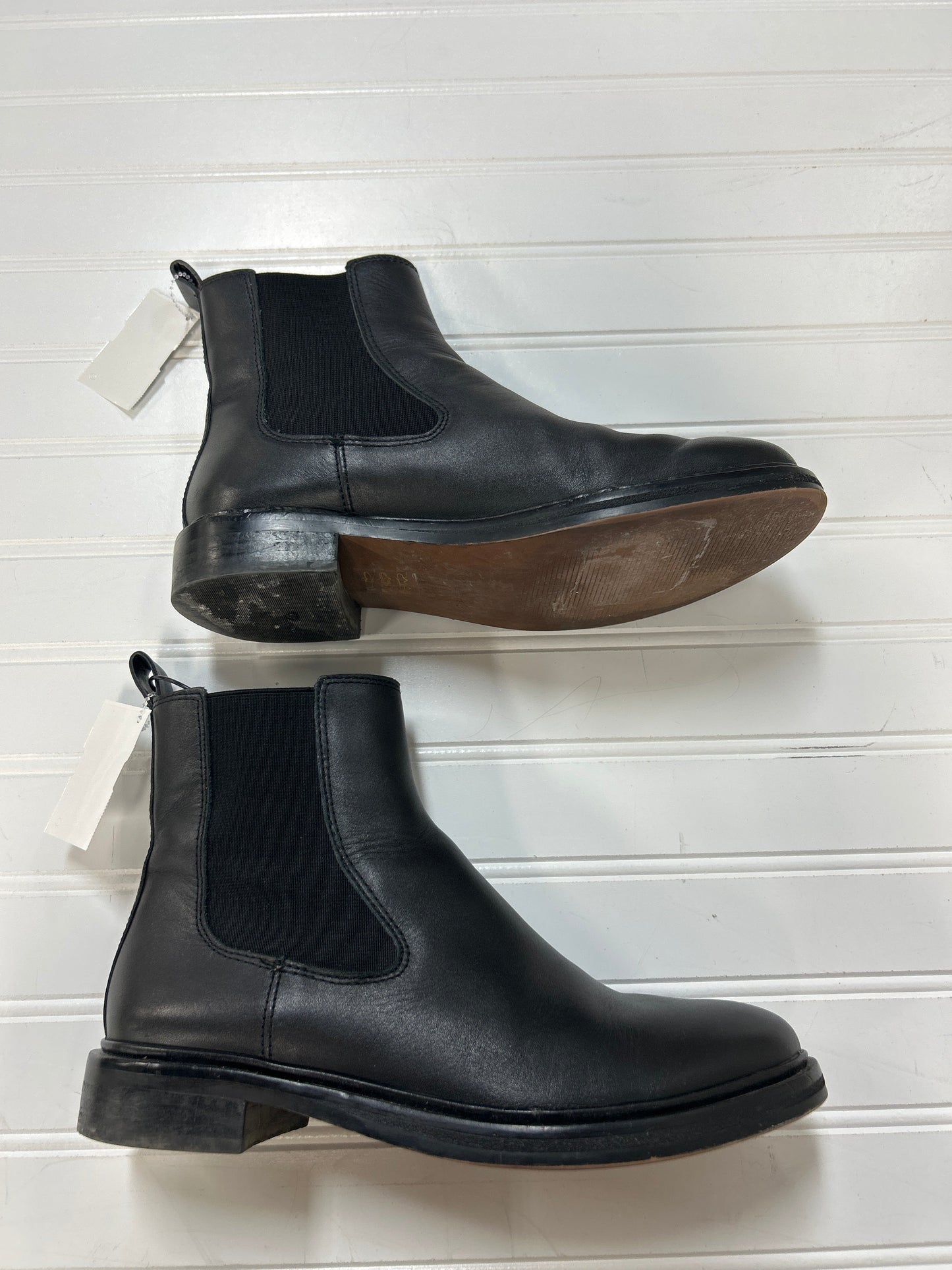 Boots Ankle Flats By Madewell In Black, Size:7.5