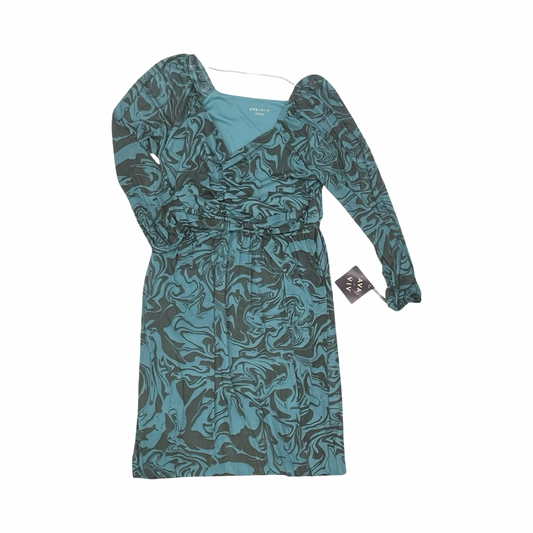 Dress Party Midi By Avec Les Filles In Blue & Grey, Size:1X