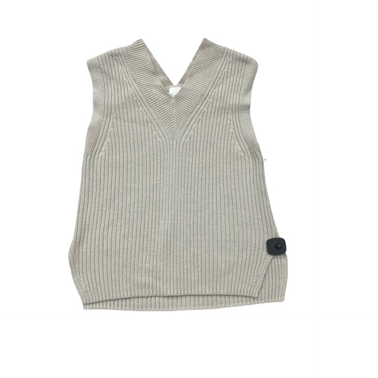 Vest Sweater By H&M In Taupe, Size:Xs